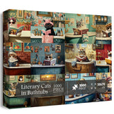 Gatti letterari in vasca da bagno puzzle 1000 pezzi
